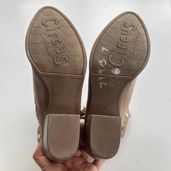 Circus by Sam Edelman‎ Women's Henna Ankle Boot Taupe Rose Leather Womens… - Picture 7 of 7